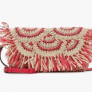 Patricia Nash Loulia Clutch Crossbody, Natural/Passion